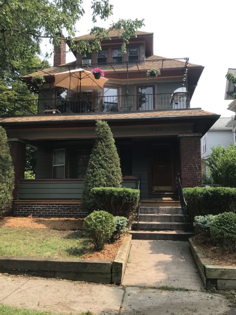 Front of house, this listing is for upper apartment, second and third floor.