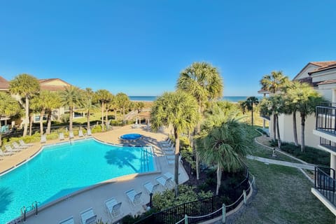 Ocean side view from balcony