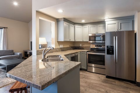 Kitchen is fully equipped with everything you need to cook and dine in