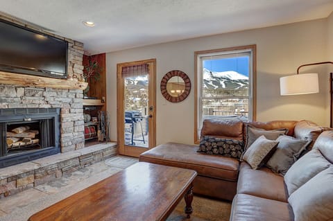 Cozy living room with huge views!