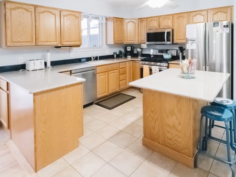 Room for plenty of chefs in this kitchen. 