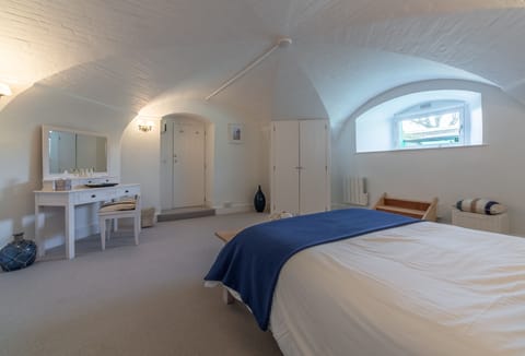 Lower ground floor: The cosy bedroom with a king-size bed