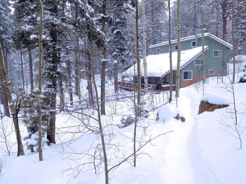 Winter Wonderland at The Alpaca Barnhaus. Relax by the wood-burning stove.
