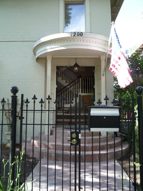 Front door on 12th Avenue one block from Cheesman Park
