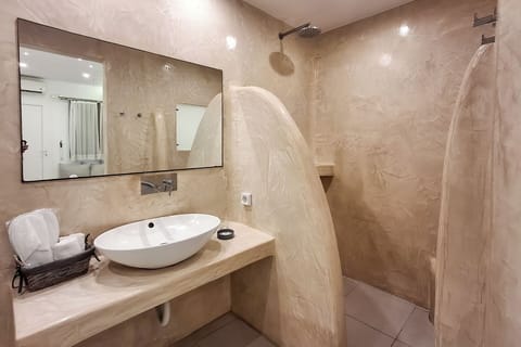 Deluxe Suite | Bathroom | Shower, rainfall showerhead, free toiletries, hair dryer
