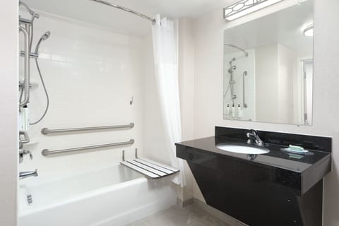 Free toiletries, hair dryer, towels