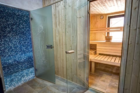 Sauna, steam room, massage/treatment rooms