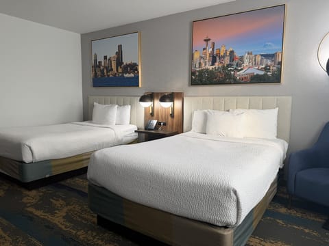 Room, 2 Double Beds, Non Smoking | Premium bedding, pillowtop beds, desk, blackout drapes