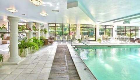 Indoor pool, 2 outdoor pools, pool umbrellas, sun loungers
