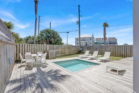 Relax by the pool or grill out and take advantage of the outside dining