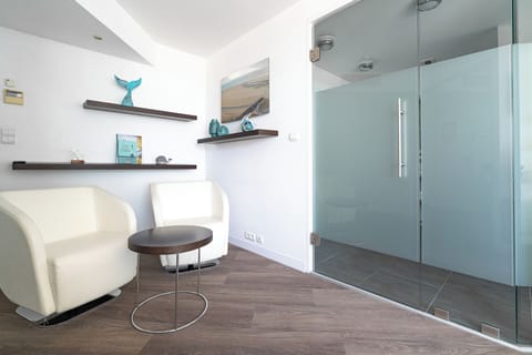 Double or Twin Room, Terrace, Sea View | Premium bedding, minibar, in-room safe, desk