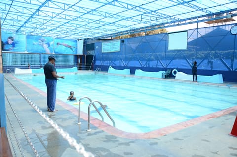 Indoor pool, outdoor pool