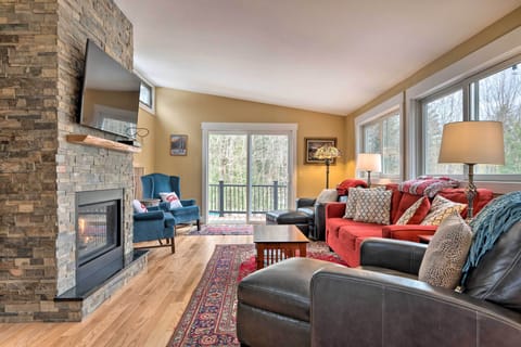 Stowe Vacation Rental | 3BR | 2.5BA | 2,200 Sq Ft | Stairs Required