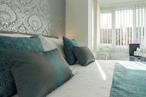 Individually decorated, individually furnished, blackout drapes