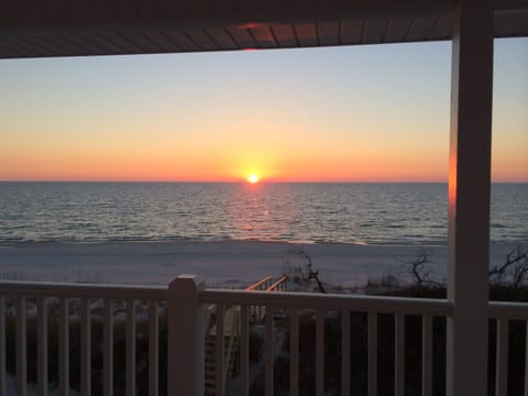Sunset from the 'Sunflower' deck (King Master bedroom on 2nd floor)