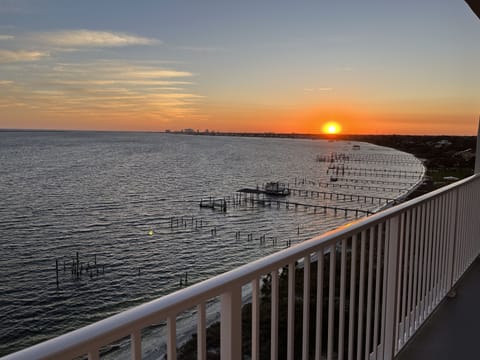 Stunning views and sunsets from condo balcony!  