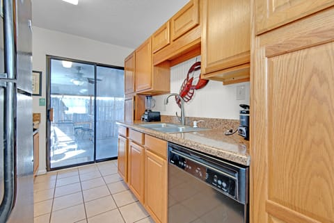 Kitchen Views toward Patio