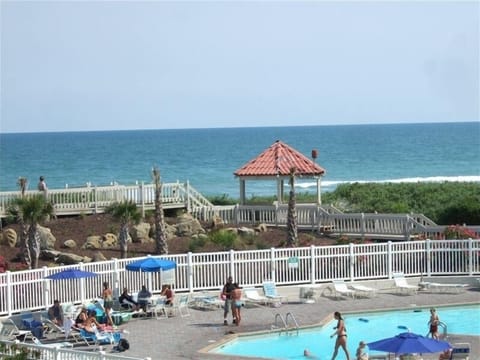 There is a great view of the ocean and the pool, this will be your view.  