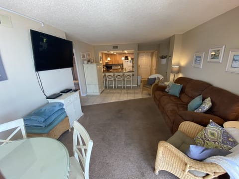 Living room, dining room, and kitchen