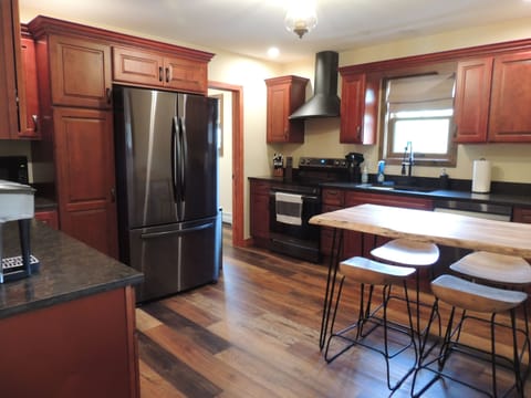 New Cherry Kitchen w/Hickory Floors