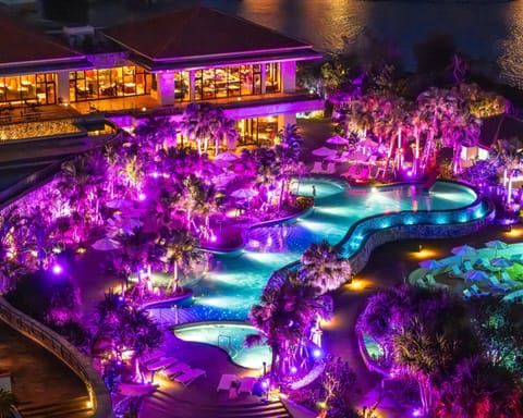 Indoor pool, seasonal outdoor pool, cabanas (surcharge), pool umbrellas