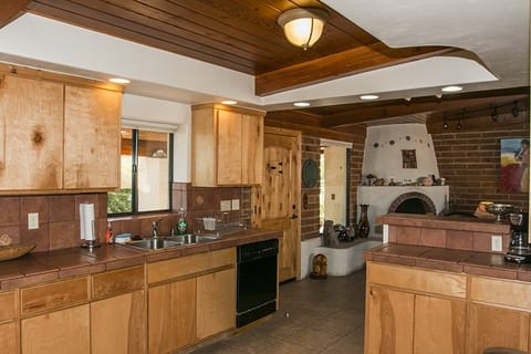 Kitchen facing living room.