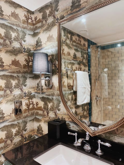 Hair dryer, bathrobes, towels