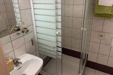 Double Room, Mountain View | Bathroom | Shower, free toiletries, hair dryer, towels