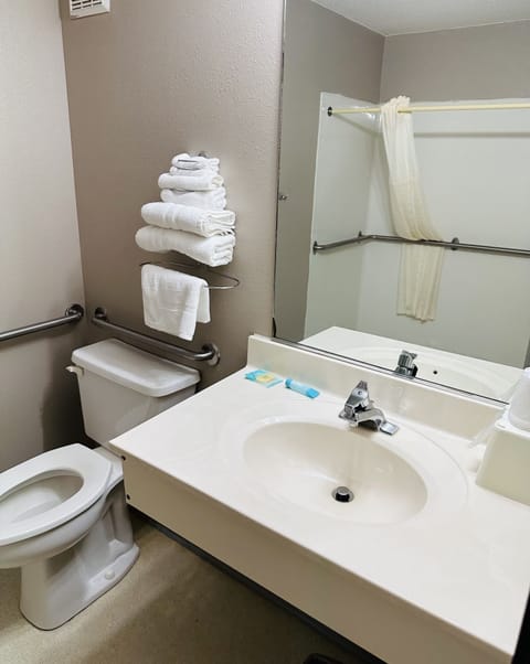 Traditional Room, 1 Queen Bed, Accessible | Bathroom | Combined shower/tub, free toiletries, hair dryer, towels