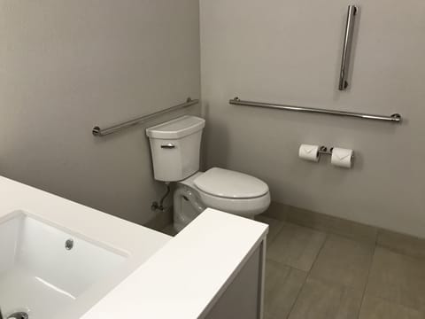 Standard Room, 2 Queen Beds, Accessible (Mobility, Accessible Tub) | Bathroom | Separate tub and shower, free toiletries, hair dryer, towels