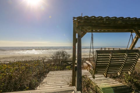 Imagine swinging on your own swing on a deserted beach watching the sunrise....