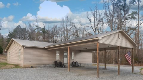 Front View with 30' Double Boat Port