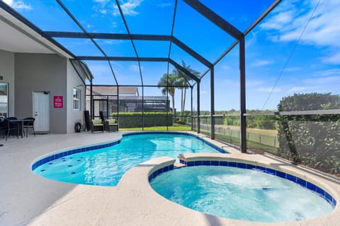 Private pool and spa  This outdoor space is perfect for grilling while watching the kids having fun in your own private swimming pool!