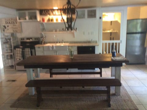 Kitchen and dining area