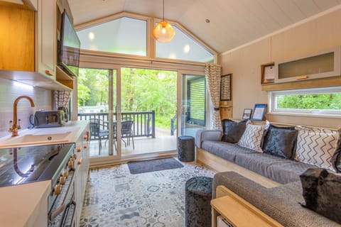 Pet Friendly Coppice Cabana | Living area | 32-inch Smart TV with digital channels, TV, Netflix