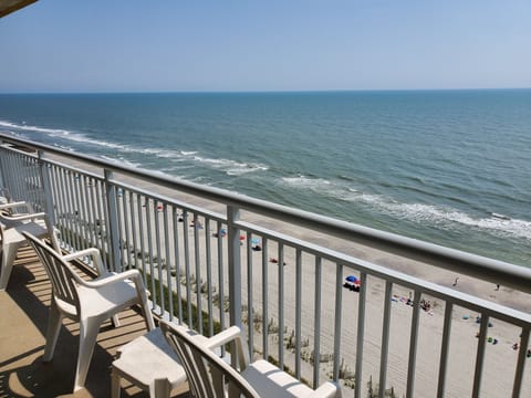 Amazing oceanfront view from the large balcony.