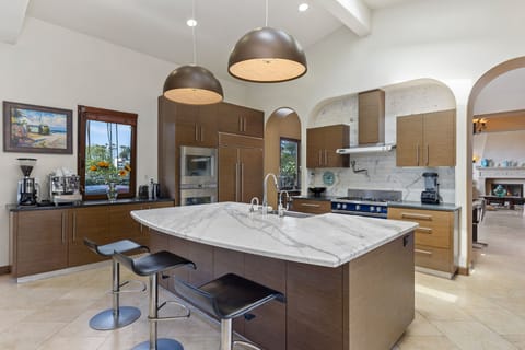 Gourmet  Kitchen with Thermadore stove, dishwasher 
3 ovens total.