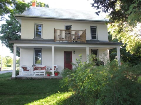 The farmhouse cottage has a lot of outdoor space to accommodate and entertain your group.
