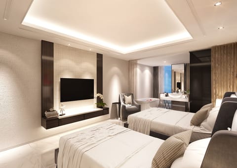 Premier Twin Room (Base person : 2, Max person : 3) | In-room safe, desk, free WiFi, bed sheets
