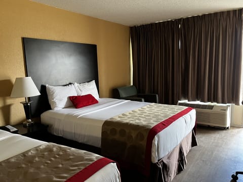 Standard Room, 2 Queen Beds | Living area | TV