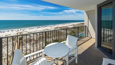 Your balcony invites you to unwind with gentle gulf breezes and the soft sound of waves