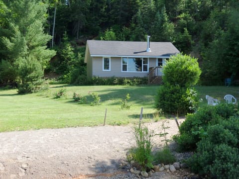 View looking at cottage from the beach.