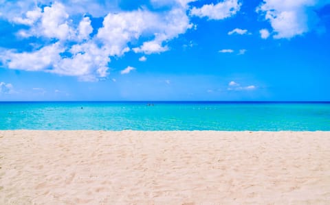 Private beach, white sand, snorkeling, water skiing
