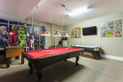 The whole family will love playing all day in the fun game room