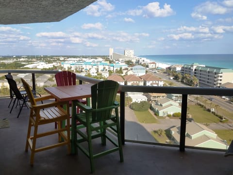Large Balcony with patio furniture enjoy the sunrise enjoy a cup of coffee RELAX