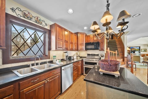 Kitchen is Open to Dining Room and Living Room