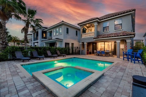 Go for a night swim in your own private pool and spa