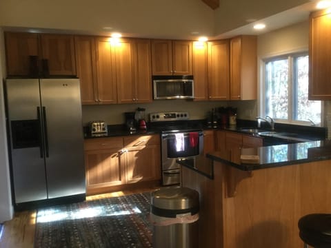 Fully stocked kitchen