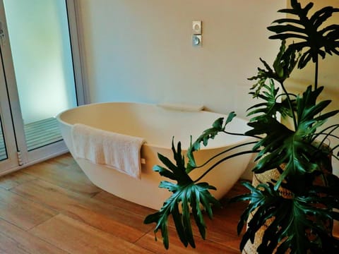 Deluxe Double Room | Bathroom | Free toiletries, hair dryer, towels, soap