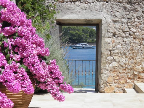 Entrance to the villa